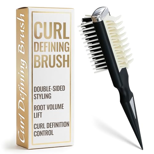 ZOKLU Curl Defining Brush - Curl Comb Defining with Double-Sided Hair Teasing Brush for Volume & Styling with Less Pulling - Designed for Controlled Styling, Shaping, Texture & Shine on Wet & Dry Hair Use - Image 1