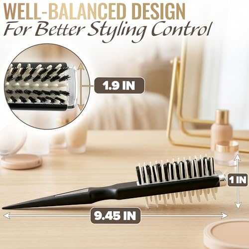 ZOKLU Curl Defining Brush - Curl Comb Defining with Double-Sided Hair Teasing Brush for Volume & Styling with Less Pulling - Designed for Controlled Styling, Shaping, Texture & Shine on Wet & Dry Hair Use - Image 2