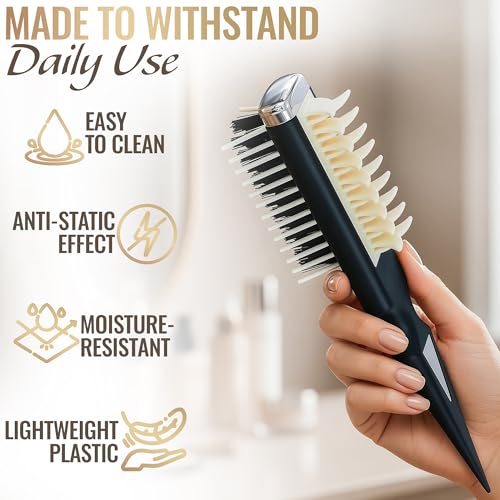 ZOKLU Curl Defining Brush - Curl Comb Defining with Double-Sided Hair Teasing Brush for Volume & Styling with Less Pulling - Designed for Controlled Styling, Shaping, Texture & Shine on Wet & Dry Hair Use - Image 3