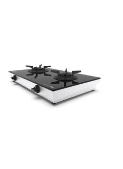 Ultra Optiflame 70 Efficient Glass Top Gas Stove 2 Forged Brass Burners10Years Warranty onBurnersManual Ignition ISICertifiedUnique PansupportBurner Locking For Easy CleaningSpacious Design