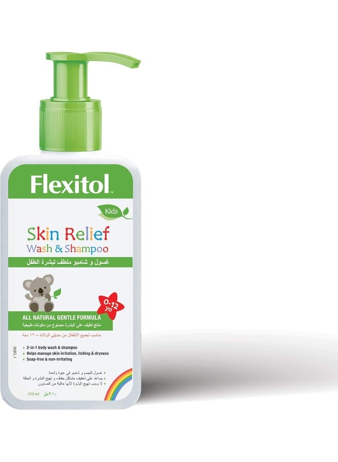Flexitol Kids Skin Relief Wash & Shampoo 210 Ml