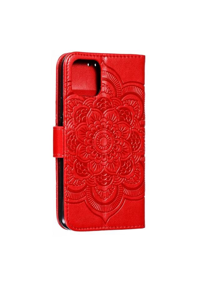 Zaboon Case For iPhone 11 Pro Mandala Embossing Pattern Horizontal Flip Leather Case, with Holder & Card Slots & Wallet & Photo Frame & Lanyard - Image 3