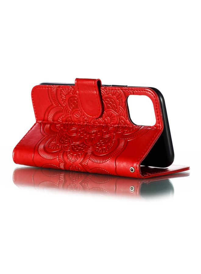 Zaboon Case For iPhone 11 Pro Mandala Embossing Pattern Horizontal Flip Leather Case, with Holder & Card Slots & Wallet & Photo Frame & Lanyard - Image 5