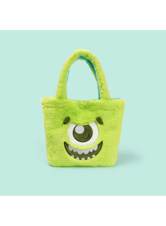 Genuine Disney Sullivan Big Eye Flip Tote Bag Double Bread Large Capacity Plush Schoolbag Tote-Color:31*12* 22cm Sullivan Big Eyes Flip Tote Bag-Height:See Color - Image 4