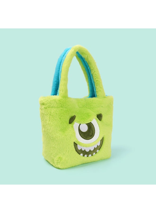 Genuine Disney Sullivan Big Eye Flip Tote Bag Double Bread Large Capacity Plush Schoolbag Tote-Color:31*12* 22cm Sullivan Big Eyes Flip Tote Bag-Height:See Color - Image 5