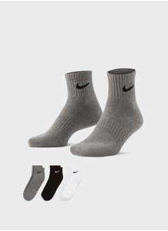 Nike 3 Pack Everyday Cushion Ankle Socks  - Image 1