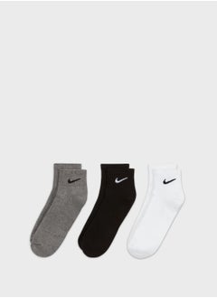 Nike 3 Pack Everyday Cushion Ankle Socks  - Image 2