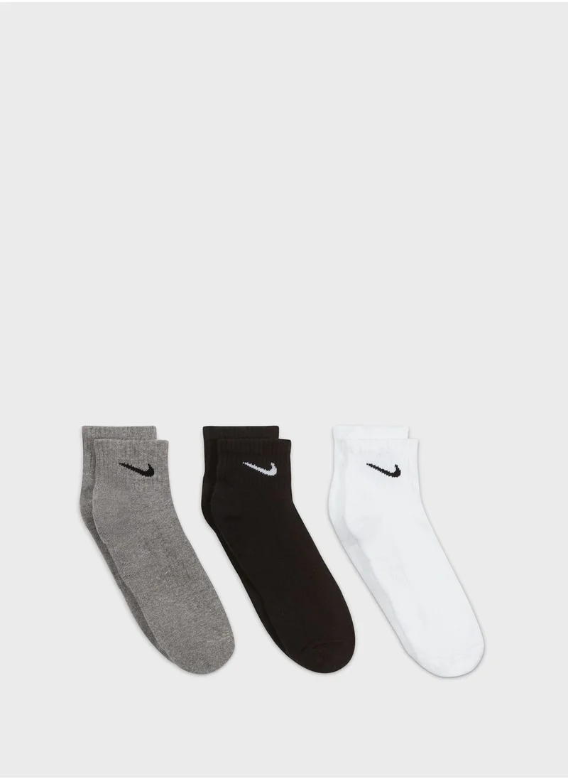 Nike 3 Pack Everyday Cushion Ankle Socks