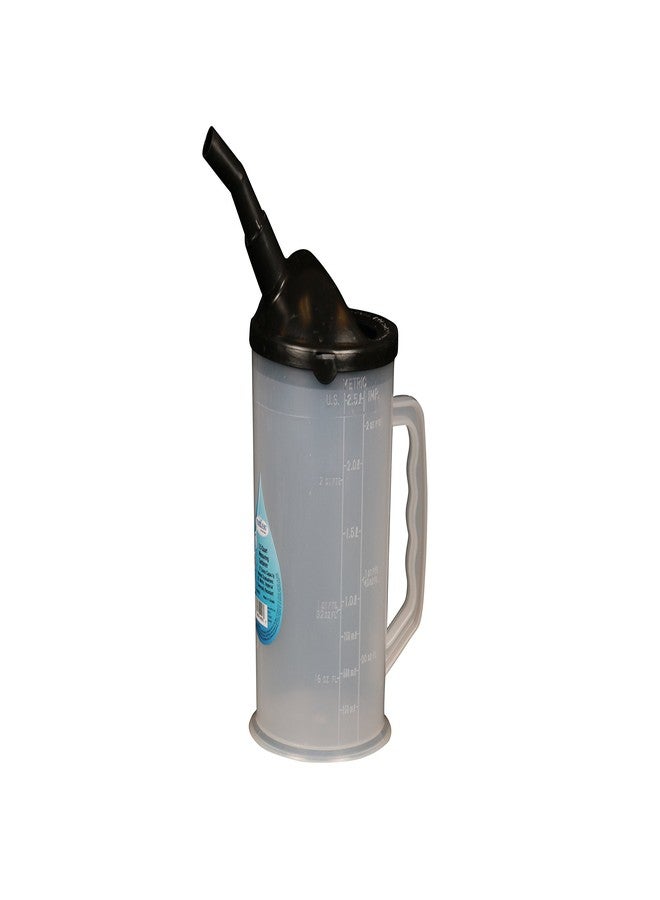 WirthCo 94026 Funnel King Heavy Duty Graduated Measuring Container with Black Spout - 87 oz. Capacity - Image 2