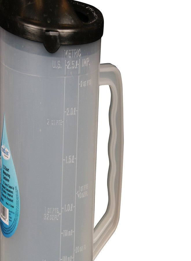 WirthCo 94026 Funnel King Heavy Duty Graduated Measuring Container with Black Spout - 87 oz. Capacity - Image 4