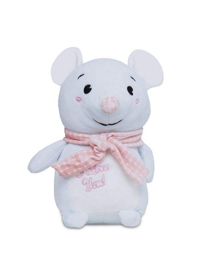 Webby Soft Steated Animal Plush Mouse Toy Blue 26Cm - Image 1