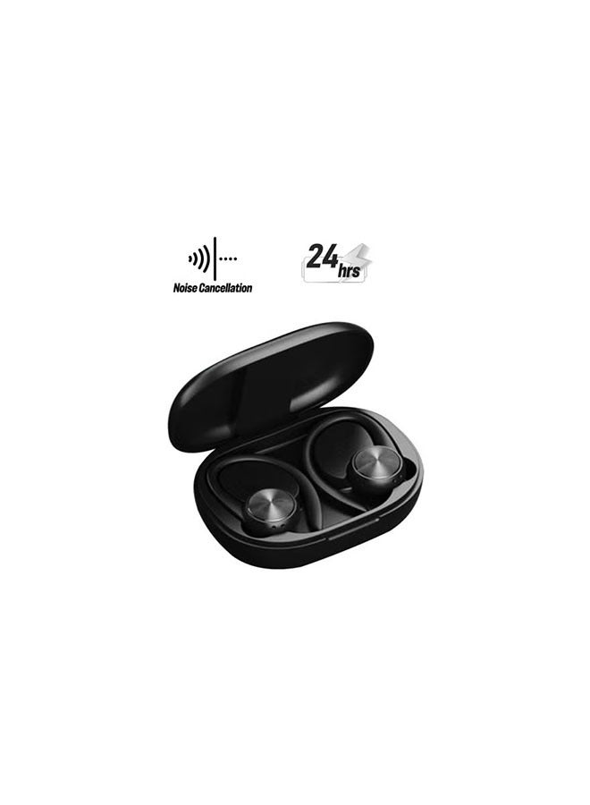 aigo Painless ear-wearing TWS, wireless headphones for Android and IPhone, tye-c fast charging, ENC intelligent noise cancellation, up to 24 hours of playback time, waterproof sports-LED - Image 1