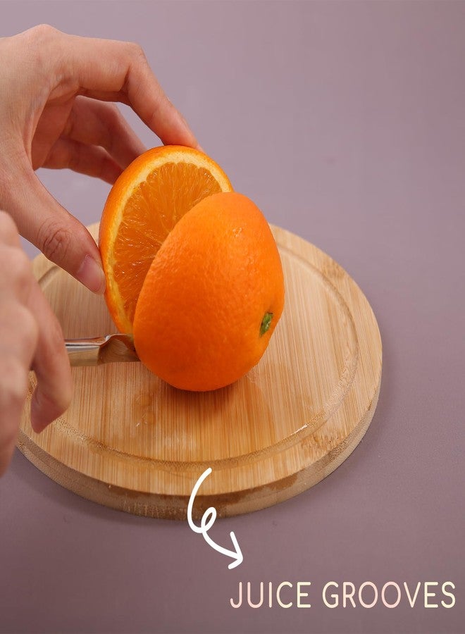 Donxote Small Cutting Board Set of 2 - Compact with Juice Groove for Fruits, Vegetables, Cheese & Sandwiches, Lightweight & Non-Toxic Mini Boards for Charcuterie, Camping & Kitchen - Image 4