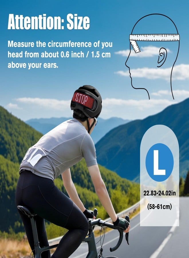 JDBMAOYE Bike Helmet,Bike Helmet Adult Men with Smart Display,Mountain Bike Helmet with App/Remote Control,Bicycle Helmet with Turn Signals,Speedometer,Programmable Graphics - Image 3