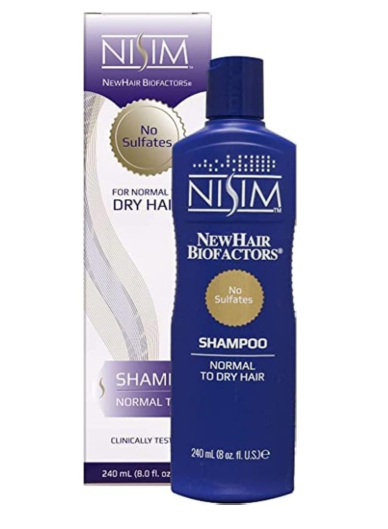 Nisim NewHair BioFactors Shampoo Normal To Dry Hair 240 ml - Image 1