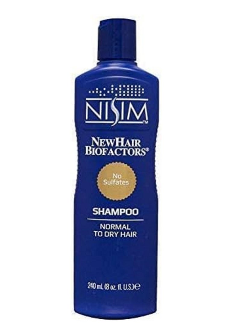 Nisim NewHair BioFactors Shampoo Normal To Dry Hair 240 ml - Image 2