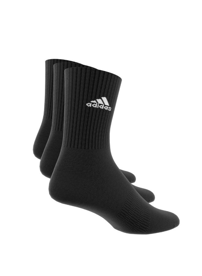Adidas Cushioned Sportswear Crew Socks 3 Pair Pack - Image 1