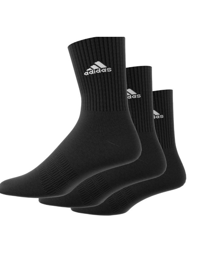 Adidas Cushioned Sportswear Crew Socks 3 Pair Pack - Image 4