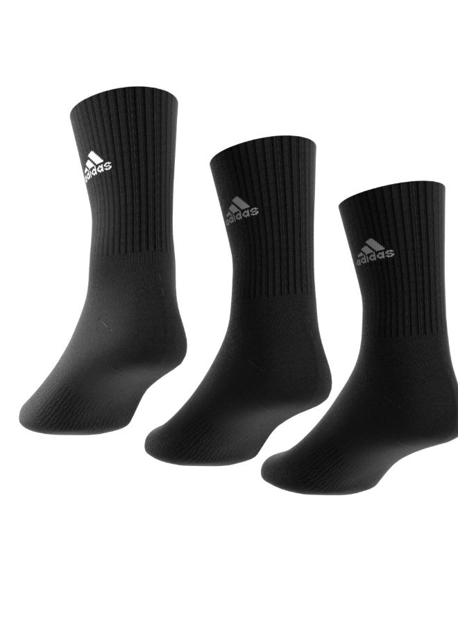 Adidas Cushioned Sportswear Crew Socks 3 Pair Pack - Image 3