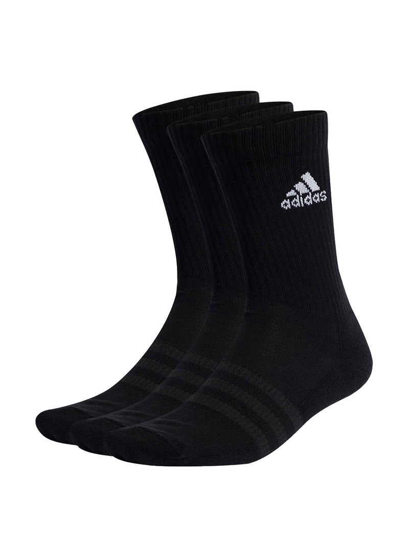 Adidas Cushioned Sportswear Crew Socks 3 Pair Pack - Image 1