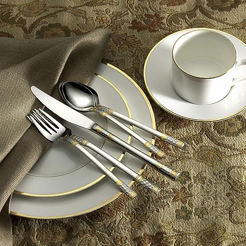 Wallace Corsica Gold-Accent 65-Piece Flatware Set - Image 2