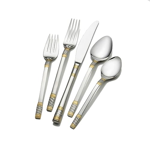 Wallace Corsica Gold-Accent 65-Piece Flatware Set - Image 3