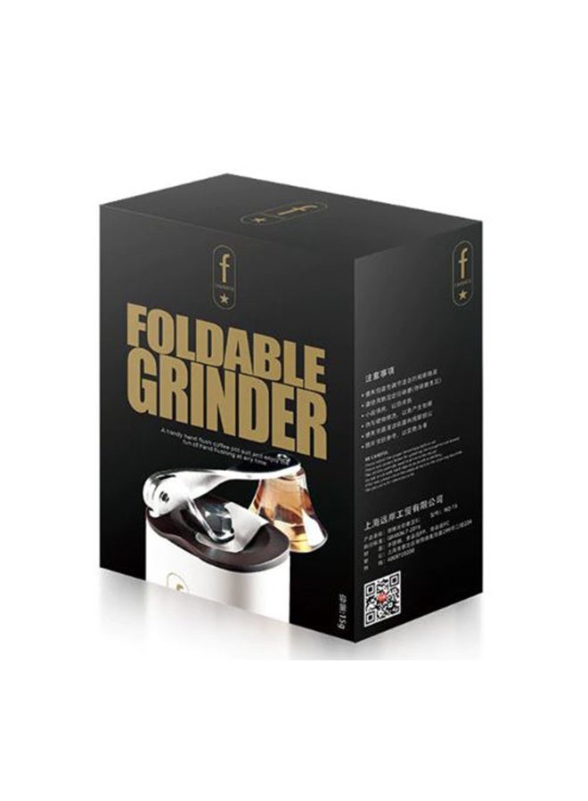 Adjustable Mini Manual Ceramic Coffee Grinder White/Brown 150ml - Image 2