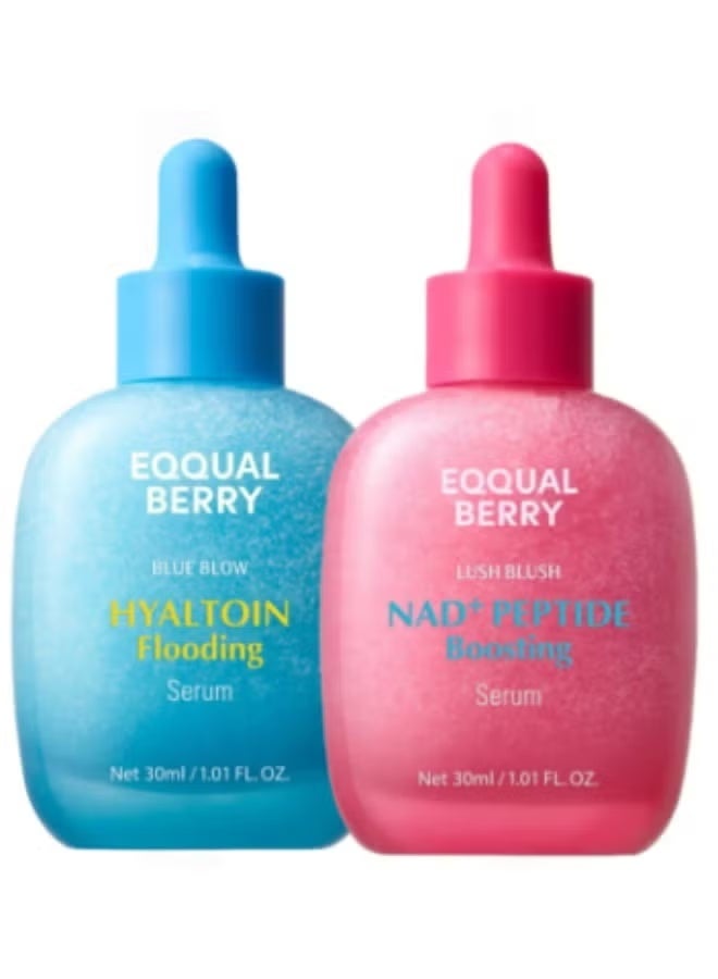 EQQUALBERRY Hyaltoin Flooding Smoothie Serum 30ml + EQQUALBERRY NAD+ Peptide Boosting Smoothie Serum 30ml - Image 1