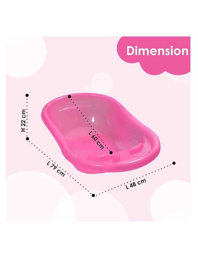 STAR BABiES Sunbaby Buy 1 Get 1 (Splash bath tub with kids shower cap - Pink/Orange - Image 4