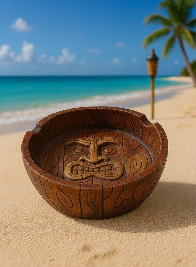 F.e.s.s. 4" Tiki Ashtray - Fun, Tropical Vibes for Smokers & Collectors! - Image 5