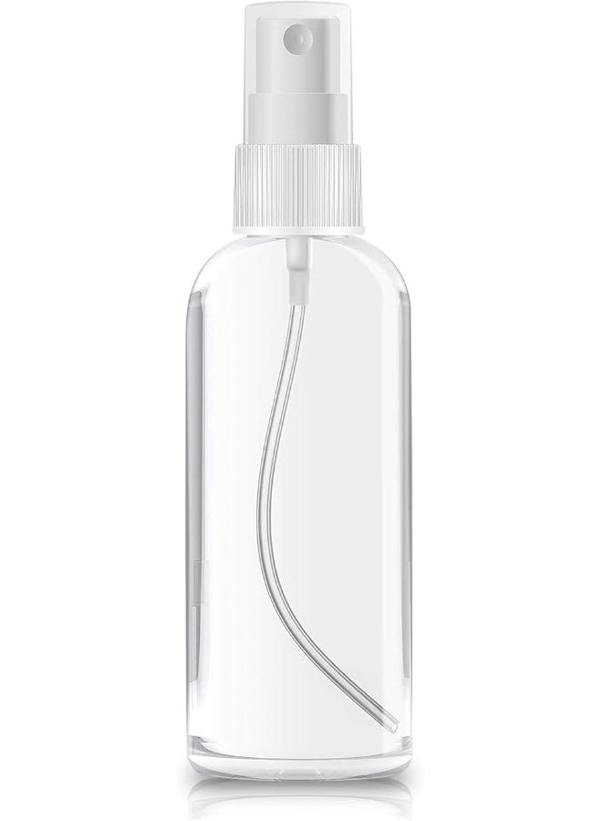 MOMENT 1Pack Plastic Spray Bottles, 2Oz/50Ml Plastic Spray Clear Empty Fine Mist Plastic Mini Travel Bottle Set Bottles Refillable Liquid Containers, Transparent White - Image 1