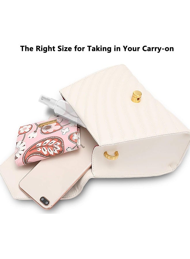 MOMENT 1Pack Plastic Spray Bottles, 2Oz/50Ml Plastic Spray Clear Empty Fine Mist Plastic Mini Travel Bottle Set Bottles Refillable Liquid Containers, Transparent White - Image 5