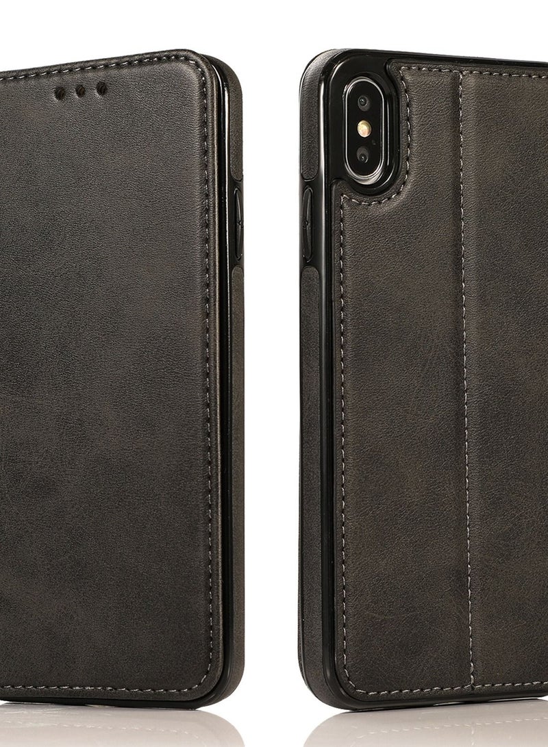 Loquat Suitable For iPhone Flip Type Fall Proof Leather Case - Image 1