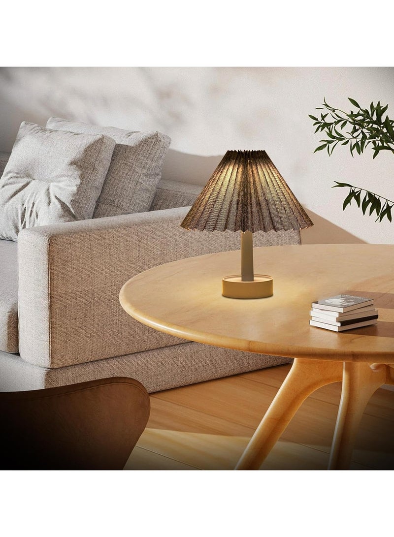 CMGTYYD Transformable Retro Umbrella Table Lamp - USB rechargeable night light with 3 modes, beautiful ambient lighting, artist home decor for living room, study, bedroom - Image 4