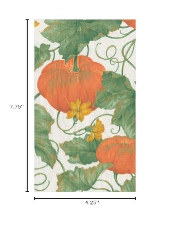 Caspari Fall Decor Paper Hand Towels for Bathroom Hand Towels Thanksgiving Decorations Heirloom Pumpkin Decor Pk 30 - Image 2