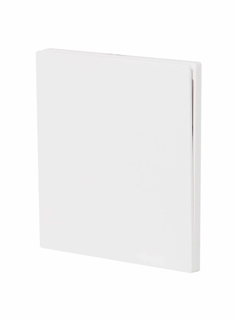 Donmarco 1 Gang 1 Way Momentary Switch – Ultra Thin Premium Plastic Material, Modern & Durable, Fire-Resistant Electric Switch, 15-Year Warranty, Wall Switch for Home and Office (Matt White) - Image 1