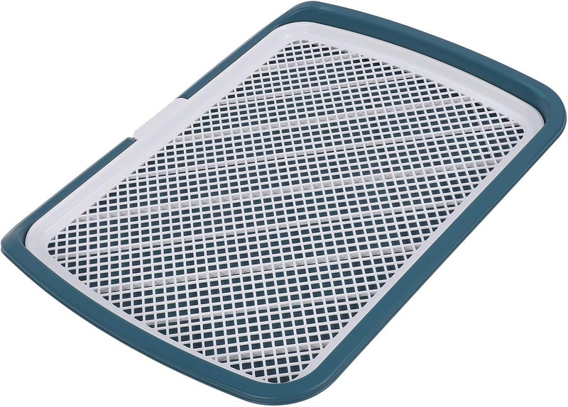 Zerodis Puppy Potty Training Tray, PP Polypropylene, Washable Pee Pad Holder, 19.7 X 26in, for Small Puppy and Dog Toilet Indoor Use (Blue) - Image 1