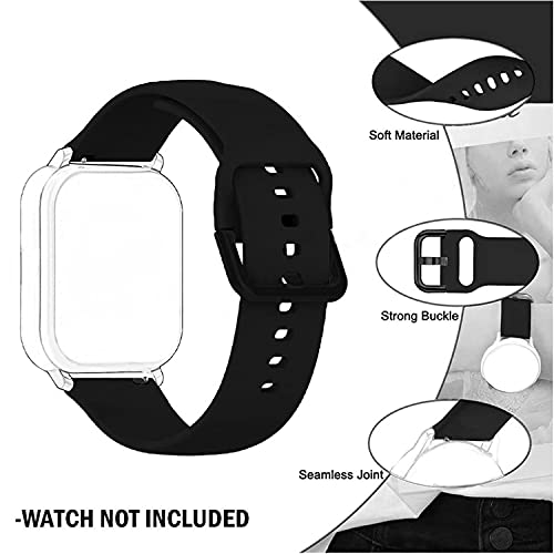 HUMBLE Silicone 19mm Replacement Band Strap with Metal Buckle Compatible with Noise Colorfit Pro 2, Storm Smart Watch & Watches with 19mm Lugs (Green) - Image 5