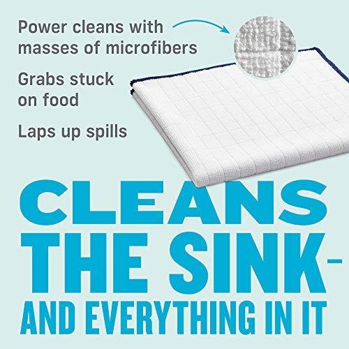 E-Cloth Reusable Paper Towel Replacement Cloth, Premium Microfiber Cleaning Cloths Ideal for Cleaning Up Spills on Countertops, Alternative to Paper Towels, 100 Wash Guarantee, 4 Count - Image 3