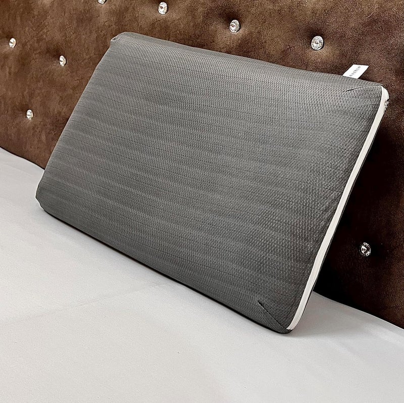 Cushio Cervical Support Memory Foam Pillow Size 21x13x3 Inches Pack of 1 Neck Shoulder Pain Relief Provide Comfortable Sleep Grey - Image 2