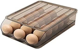 GLOWICK GLOWICK Single Layers Auto rolling egg box with slide design for Refrigerator Kitchen Egg Storage Box Holder 18 Egg Holder 1Pcs  - Image 1