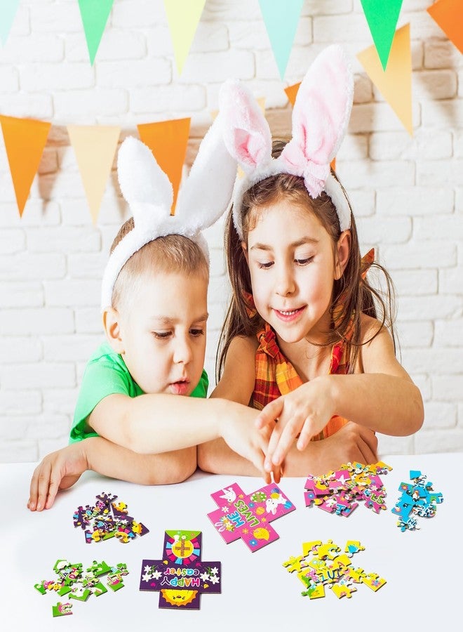 Haooryx Easter Cross Jigsaw Puzzles - 12 Pcs Cartoon Religious Jesus He Is Risen He Lives Easter Hello Spring Jigsaw Challenging Puzzle Family Home Decor Game Nights Party Gift Toy Interlock Perfectly - Image 5