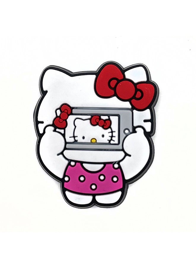 10pcs HelloKitty Style Shoes Decoration Charms,DIY Shoe Charm Set - PVC Decorations For Sandals & Boots By Ume - Image 5
