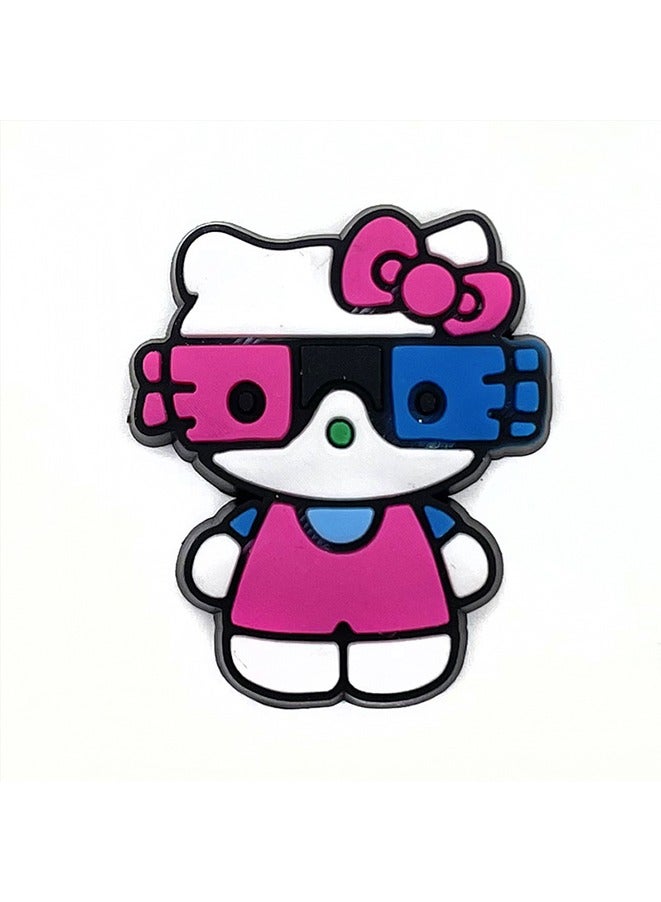 10pcs HelloKitty Style Shoes Decoration Charms,DIY Shoe Charm Set - PVC Decorations For Sandals & Boots By Ume - Image 4