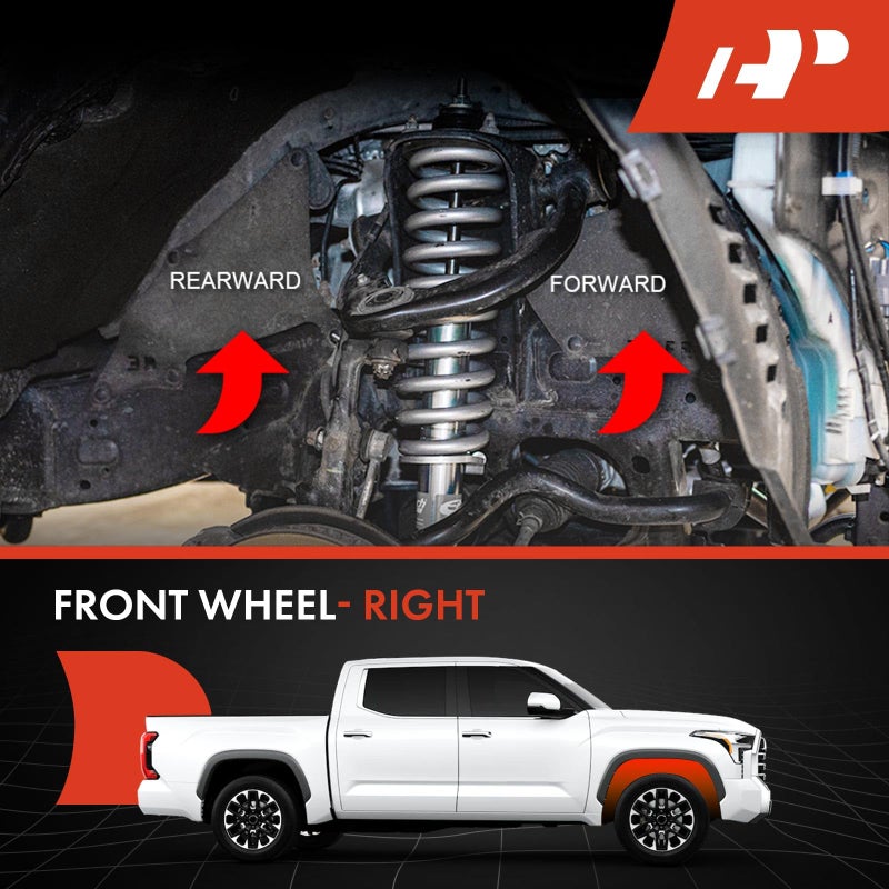 A-Premium Splash Guards Fender Liner Shields Compatible with Toyota 4Runner 2003-2009 FJ Cruiser 2007-2014 Land Cruiser Prado 2003-2019 Front Wheel Set of 4 - Image 5