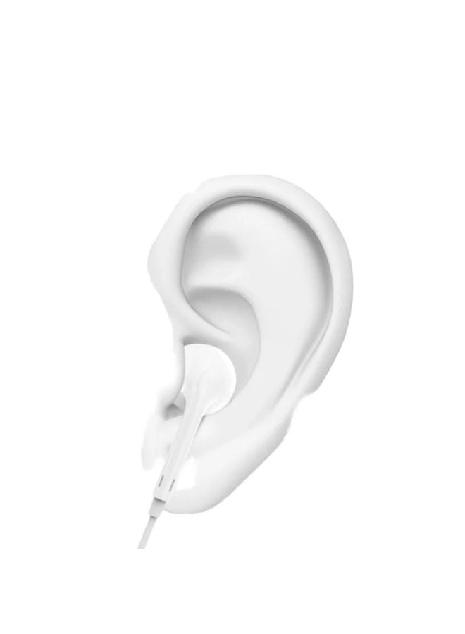 سماعات أذن سلكية داخلية، سماعات رأس USB-C من النوع C للأندرويد، أبيض - Image 3