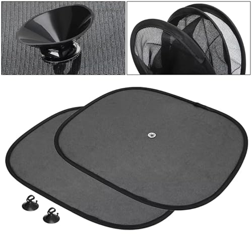 Vocado Car Side Window Stick On Sunshade Set of 2- (Set of 2, Black) - Image 3