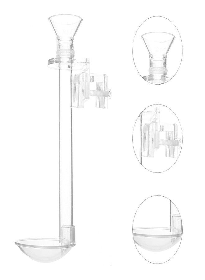 INOOMP Fish Tank Accessories Sturdy Acrylic Fish Feeder Tube Sinking Food for Vacation - Image 2