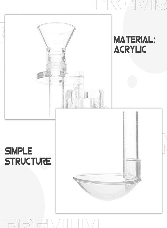 INOOMP Fish Tank Accessories Sturdy Acrylic Fish Feeder Tube Sinking Food for Vacation - Image 3
