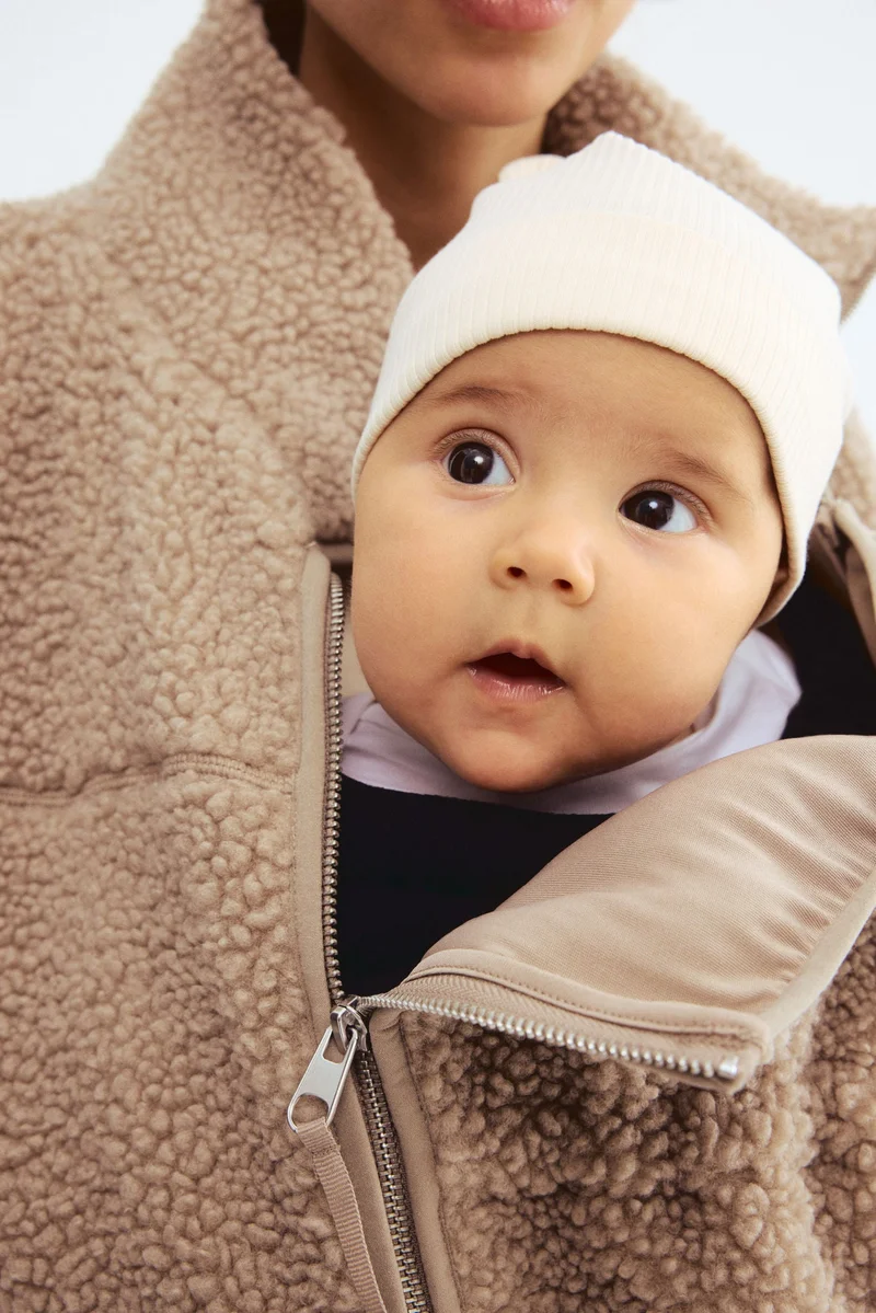 H&M MAMA Before &amp; After Babywearing teddy gilet